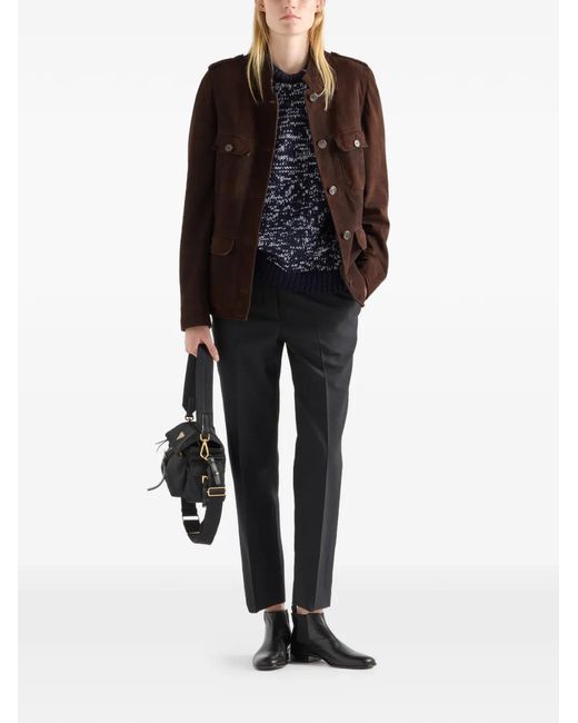 Prada Brown Suede Jacket