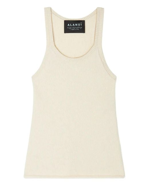 Alanui Natural Ribbed Finest Tank Top