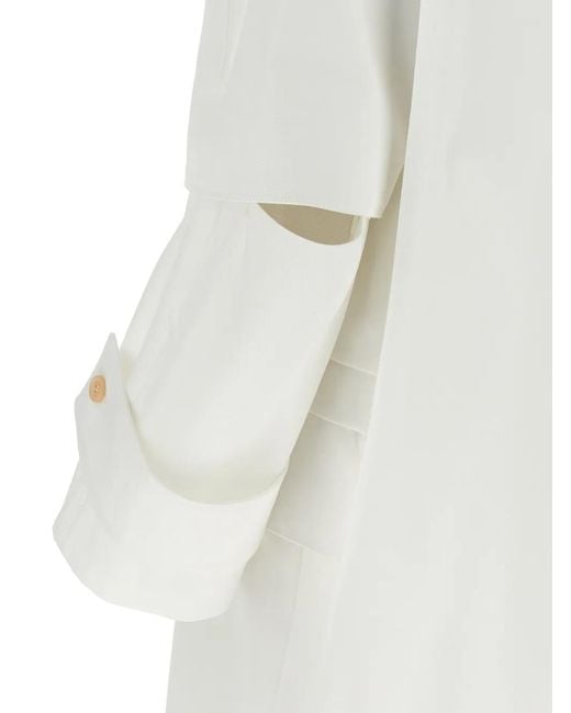 Max Mara Baba Trenchcoat in het White