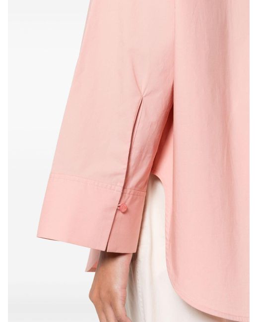 By Malene Birger Pink Long-sleeve Cotton Shirt