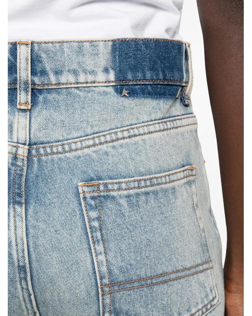 Golden Goose Deluxe Brand Blue Norma Zip-Up Straight-Leg Jeans