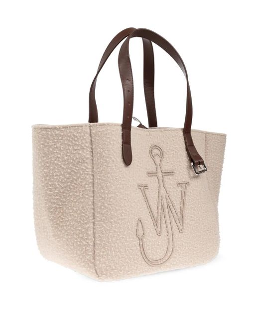 J.W. Anderson Natural Tote Bag mit Logo-Stickerei