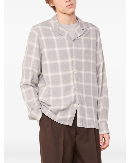 メンズ Officine Generale Eren キャンプカラーシャツ White