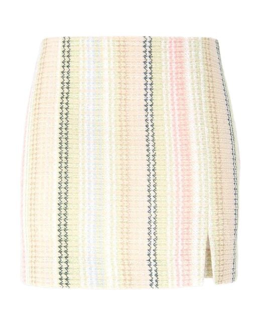 ミニスカート Missoni 'Caperdoni' Skirt Missoni Caperdoni-Motif Mini Skirt in Natural | Lyst