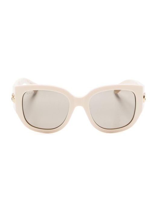 Gucci Natural Sonnenbrille im Wayfarer-Design mit GG