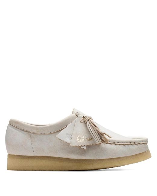 Clarks Gray Tassel Leather Sandals