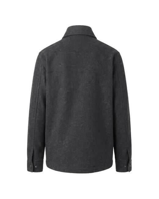Moncler Gray Button-Up High-Neck Jacket for men