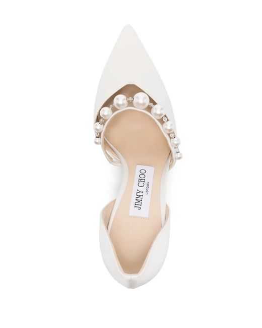 Jimmy Choo White Décolleté A Punta