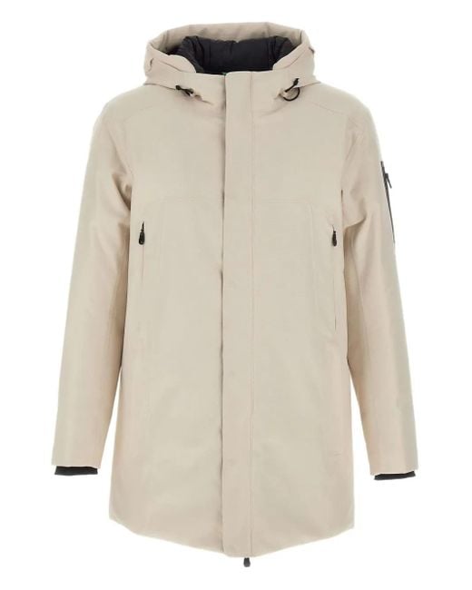 Boss Parka Mit Kordelzug in White für Herren