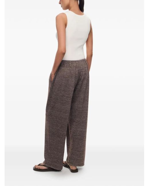 12 STOREEZ Brown Drawstring Track Pants