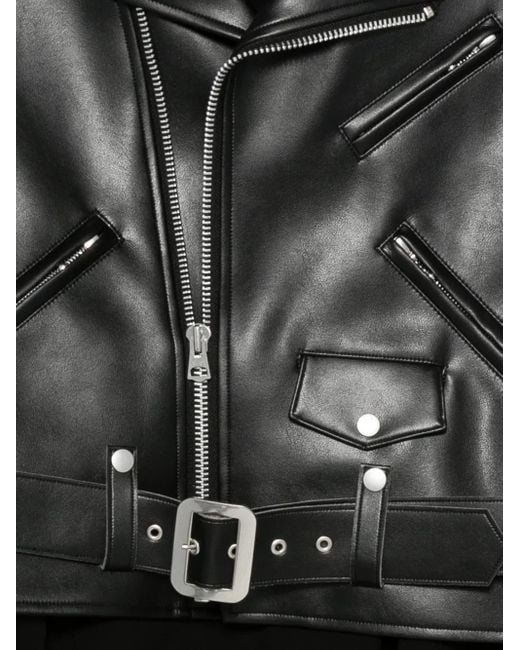 Junya Watanabe Black Draped Zip-Fastening Jacket