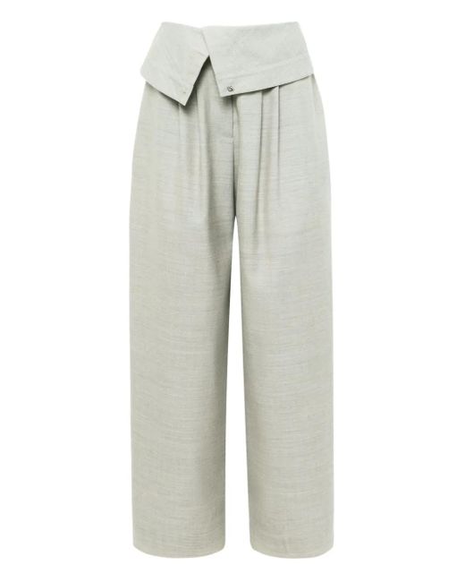 J.W. Anderson Geplooide Broek Met Gewikkeld Effect in het Gray
