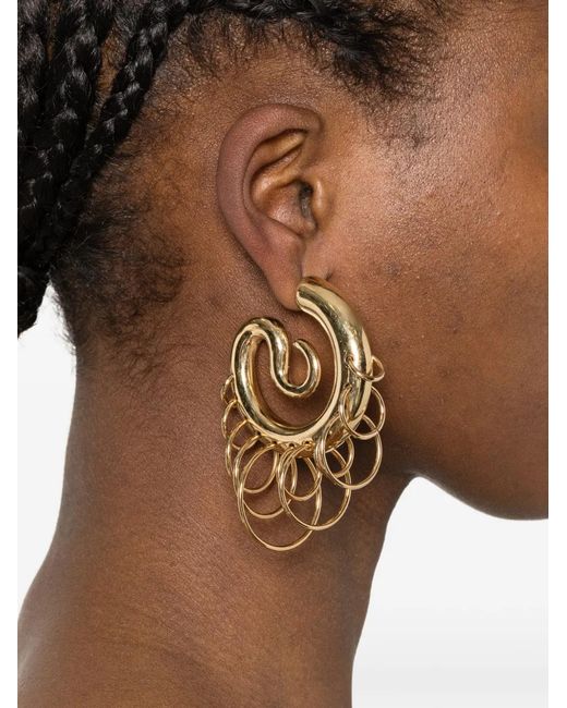 Panconesi Metallic Medium Serpent Earrings