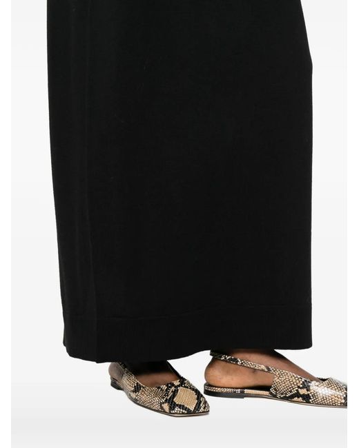 Totême Black Merino Knit Tee Dress