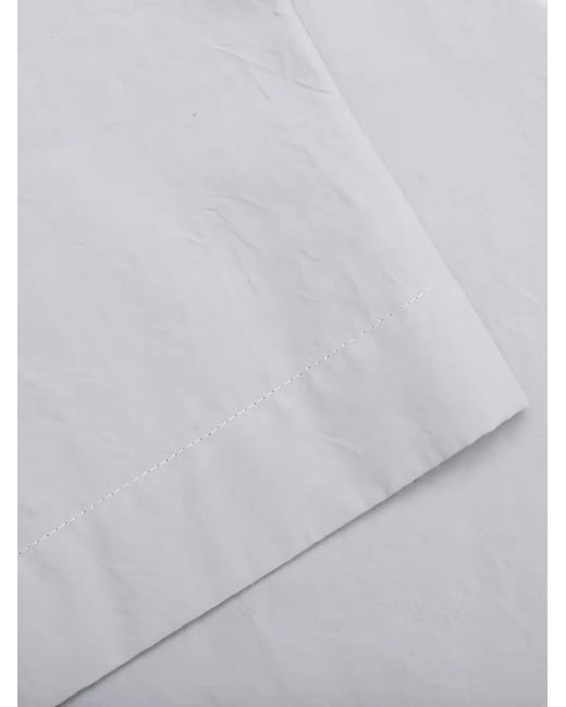 Jil Sander White Embroidered Floral Shirt for men