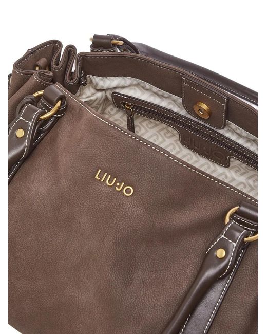 Liu Jo Brown Large Shoulder Bag