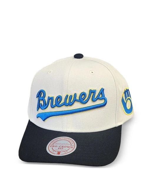 Mitchell & Ness Blue Cooperstown Brewers Baseball Cap for men