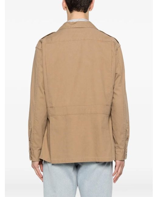 Polo Ralph Lauren Natural Button-Fastening Flap-Pocket Shirt for men