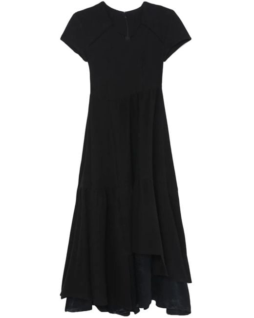 Adererror Black Ormen Short-Sleeve Knitted Dress