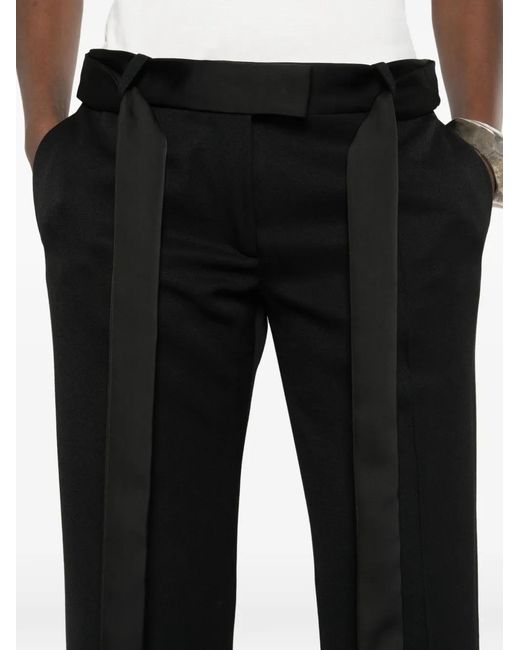 The Attico Black Pleated Trousers