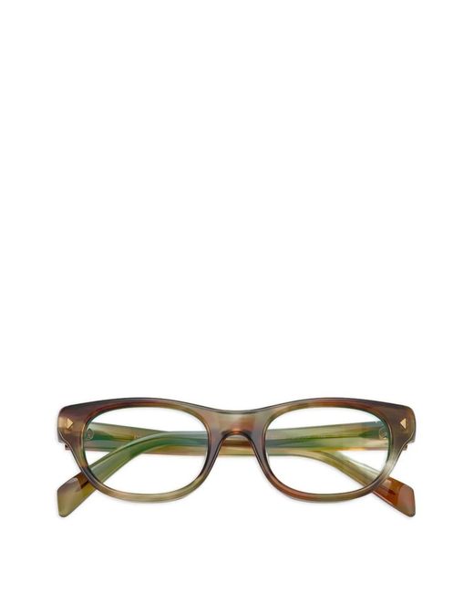 Prada Brown Triangle-Stud Sunglasses