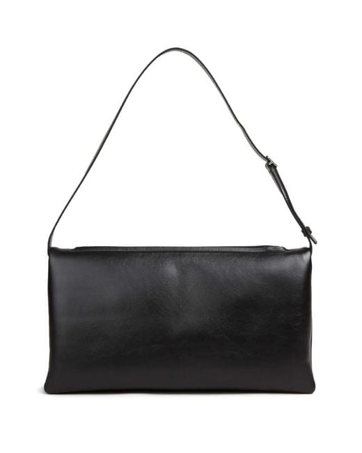 Courreges Black Rectangular Shoulder Bag