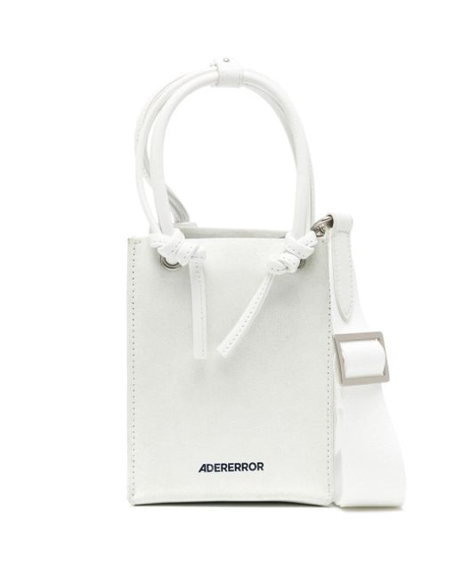 Adererror White Small Shopper Shoulder Bag