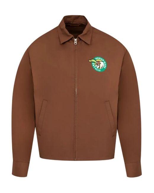 Human Made Drizzler Hemdjacke mit Print in Brown für Herren