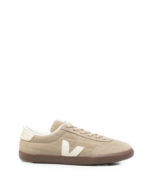 Veja White Panenka Logo-Patch Sneakers