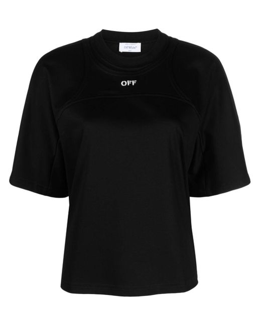 Off-White c/o Virgil Abloh Black Logo-print Cotton T-shirt