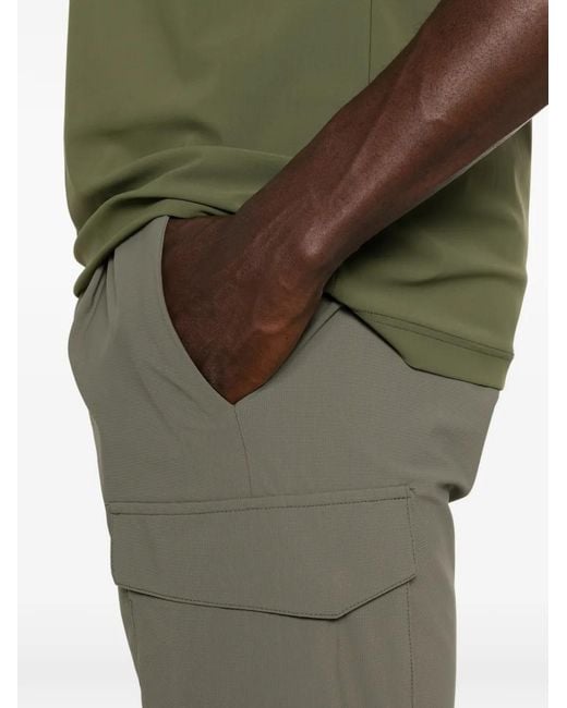People Of Shibuya Gray Cargo-Pocket Shorts for men