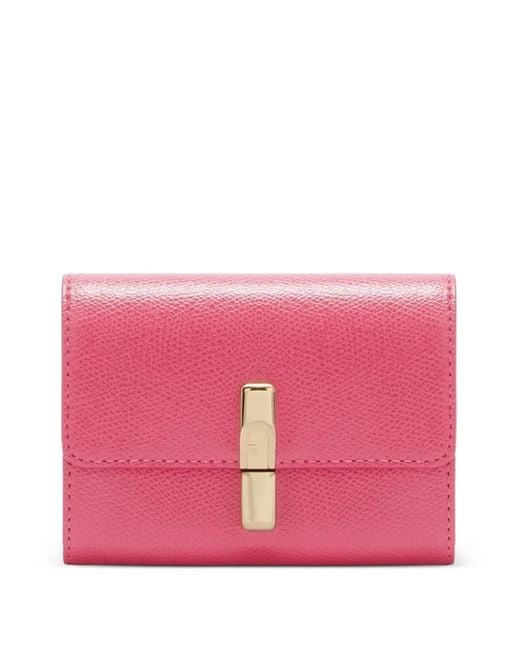Furla Pink Small Iride Compact Wallet