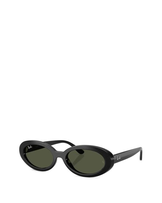 Ray-Ban Green Oval-Frame Sunglasses