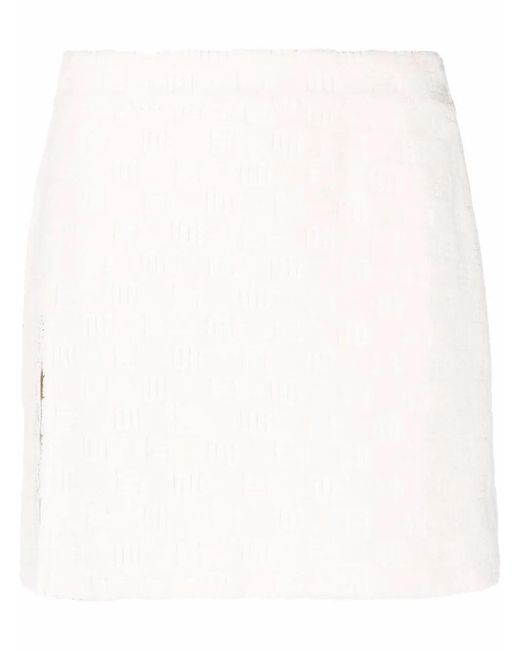 Ambush Multicolor Monogram-Debossed Mini Skirt