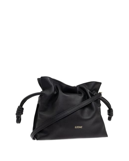 Loewe Black Flamenco Clutch Mini Bag