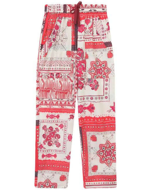Isabel Marant Red Fedora Pants