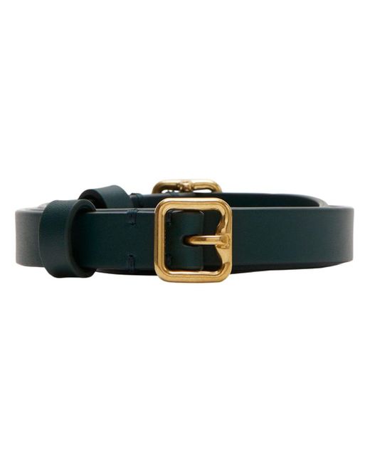 Burberry Black Double B Buckle Leather Belt