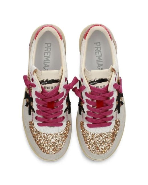 Premiata White Bskt Clayd 8166 Sneakers