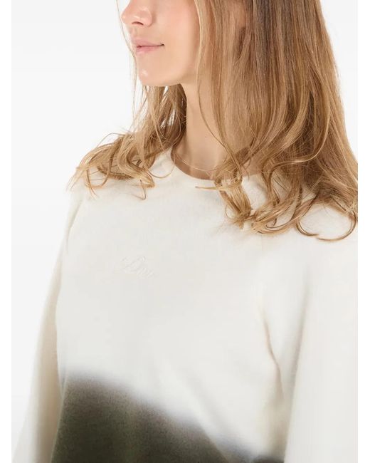 Dime Blue Cropped Long-Sleeve Top