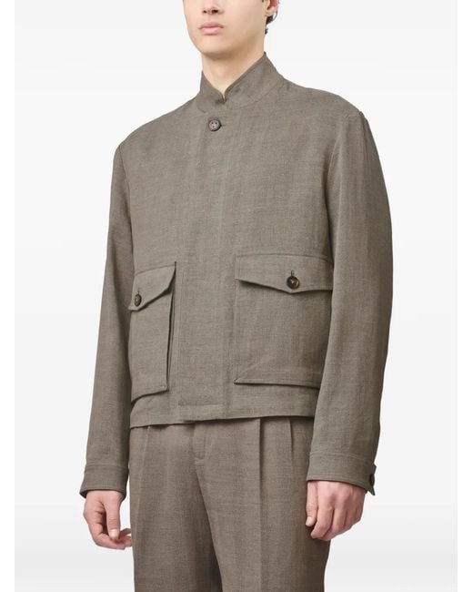Tod's Gray Maxi-Pockets Short Jacket for men