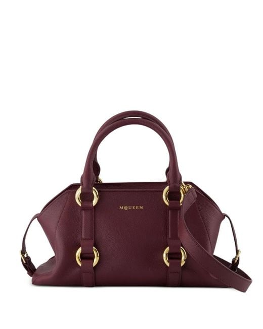 McQueen Purple Small Farringdon Shoulder Bag