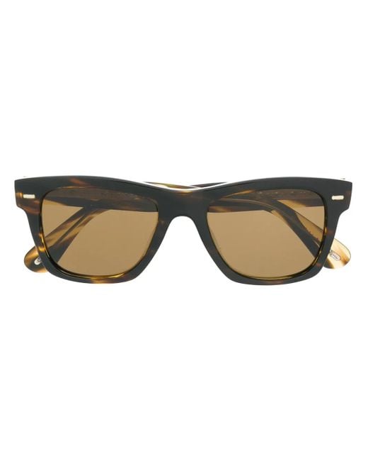 Oliver Peoples Brown Square Tinted Sunglasses for men