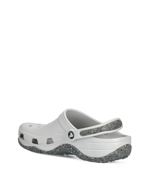 CROCSTM White Classic Evo Perforated Slingback Clogs