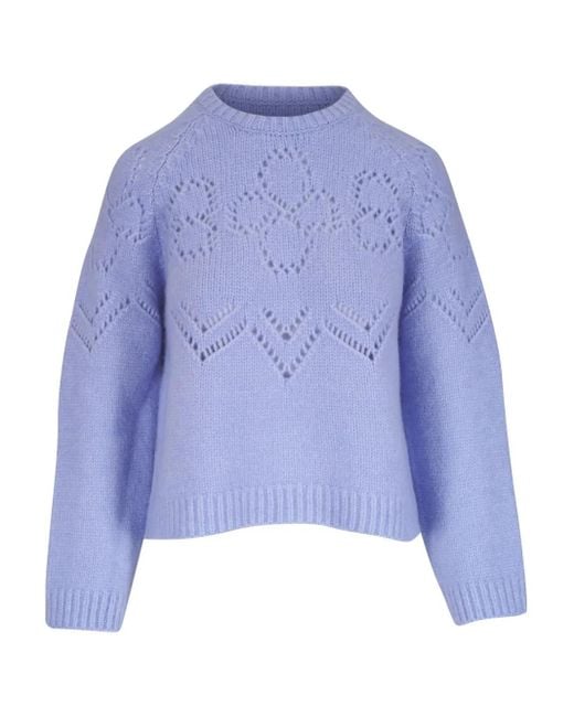 Dorothee Schumacher Blue Blooming Luxury Jumper