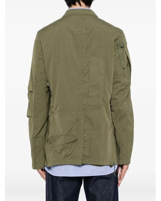 Junya Watanabe Green Multi-Pocket Jacket for men