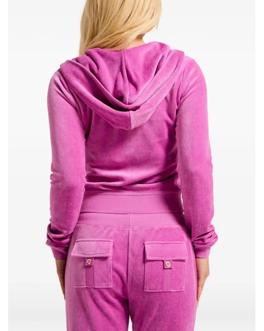 Juicy Couture Pink Heritage Velour Hoodie