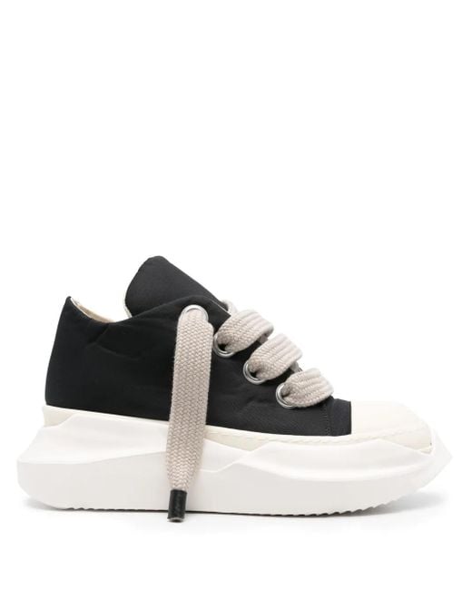 Rick Owens Black Jumbo Laced Abstract Sneakers for men