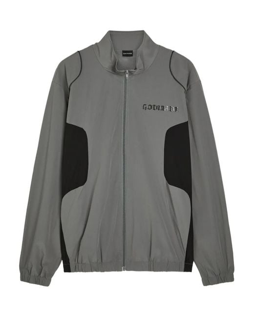 GODMADE Gray Phantom Panelled Track Jacket for men