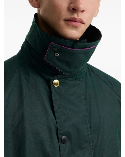 Barbour Green X Paul Smith Gamefair Zip-Up Coat for men