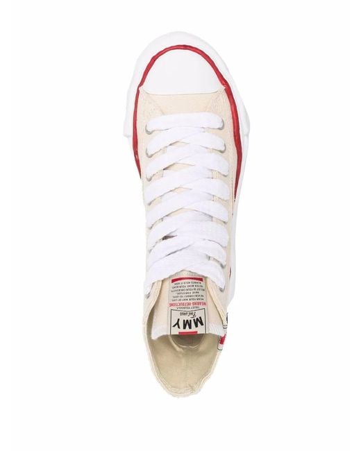 Maison Mihara Yasuhiro Multicolor Lace-Up High-Top Sneakers for men